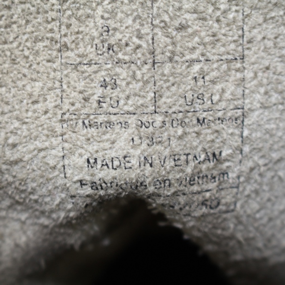 Dr. Martens White Air Wave Moto Combat Boots 11 - Picture 7 of 8